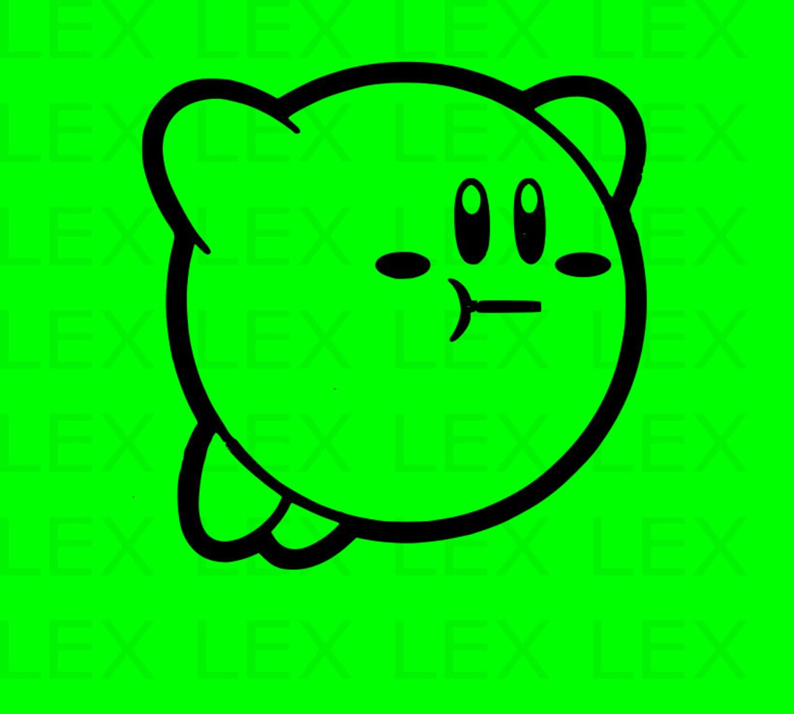 Kirby Flying Vinyl Decal Sticker Etsy