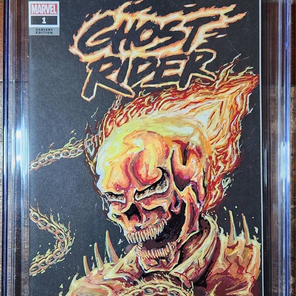 Ghost Rider #1 CGC SS 9.8 Original Sketch Cover