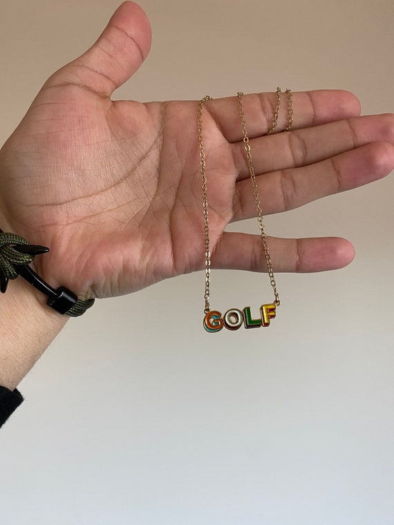 GOLF Le Fleur Tyler the Creator Golden Necklace / Chain / Golf 