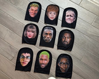 Travis Scott Kanye West Drake Rapper Face Mask - Birthday Gift - Graduation Gift - Boyfriend Gift