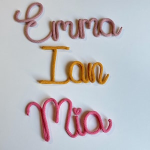 Nombre de punto / Nombre Personalizado / Knitted Names