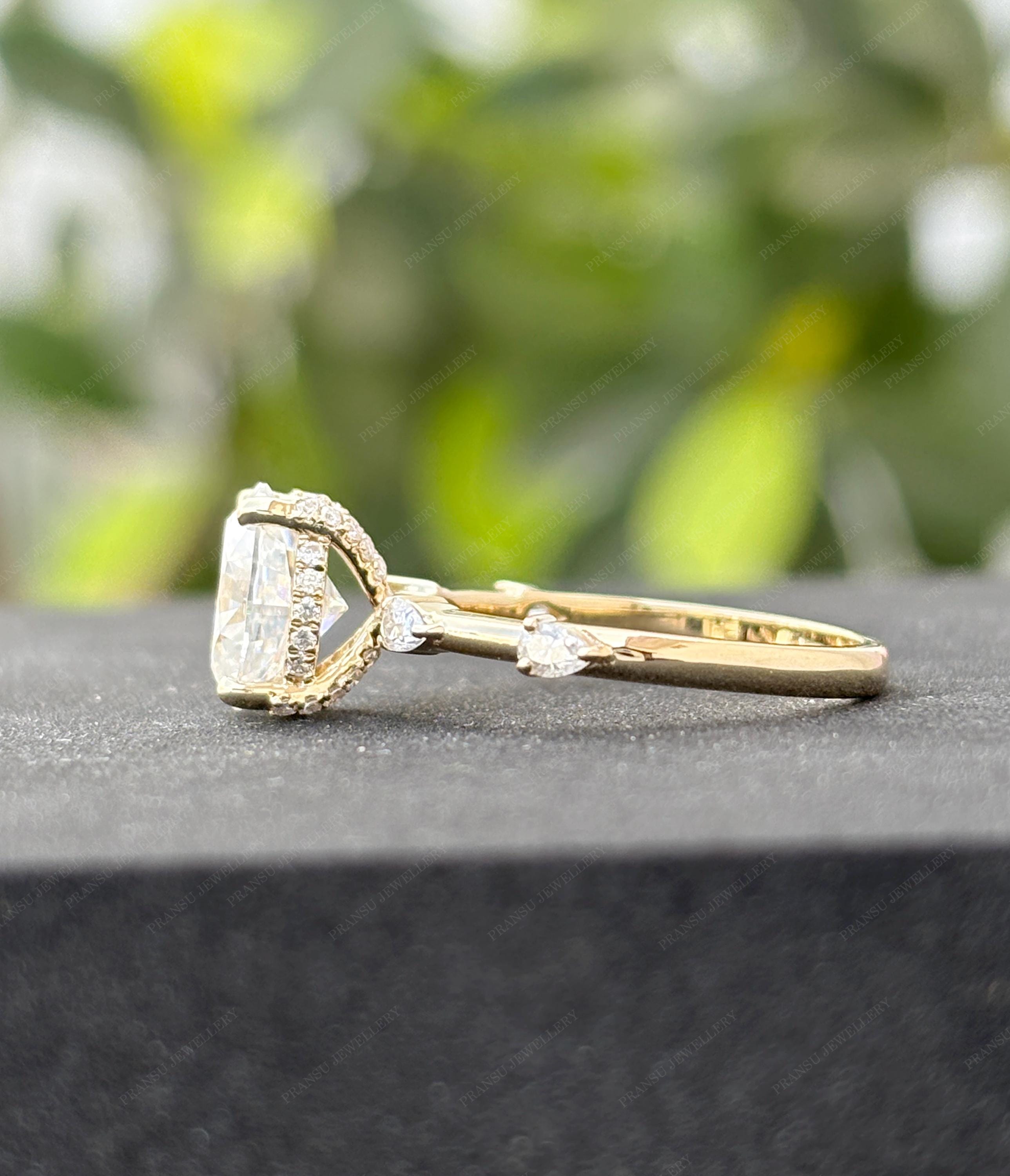 For Women 2ct Moissanite Diamond Rings For Women S925 Sterling - Main Image