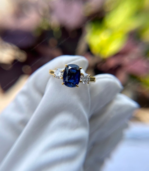 Sapphire engagement rings etsy new arrivals