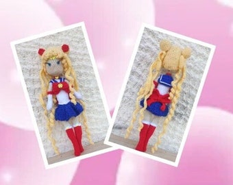 Sailor Moon Inspired Crochet Amigurumi Doll