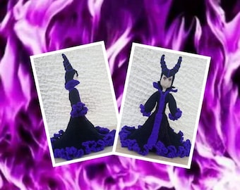 Maleficent amigurumi doll pattern