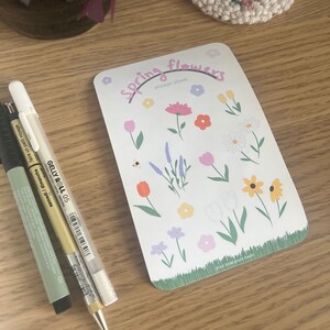 Spring Flowers Sticker Sheet - Matte and Waterproof Sticker