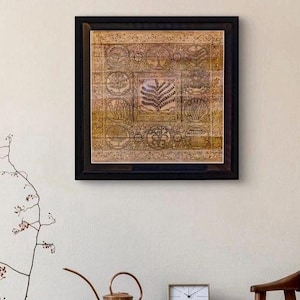 Palm Leaf Pattachitra  framed