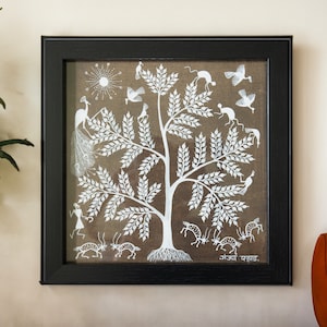 Warli Handpainted Framed