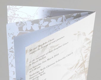 Rye Wedding Stationery - SAMPLE PACK - unique, modern, contemporary, taupe, white, invitation, invite