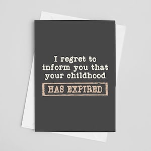 Funny 18th Birthday Card For Him Or Her With Envelope, Original 18th Bday Card, Funny Card For Boy Or Girl Who Is Turning 18 Years Old