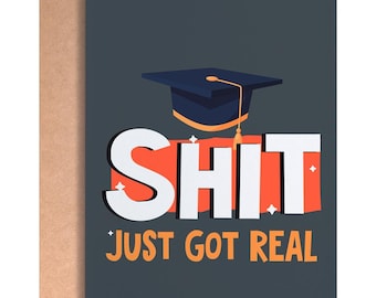Graduation Card, Funny Graduation Card, High School Graduation, College Graduation Gift, Class of 2025 Graduation Card, Grad Card for friend