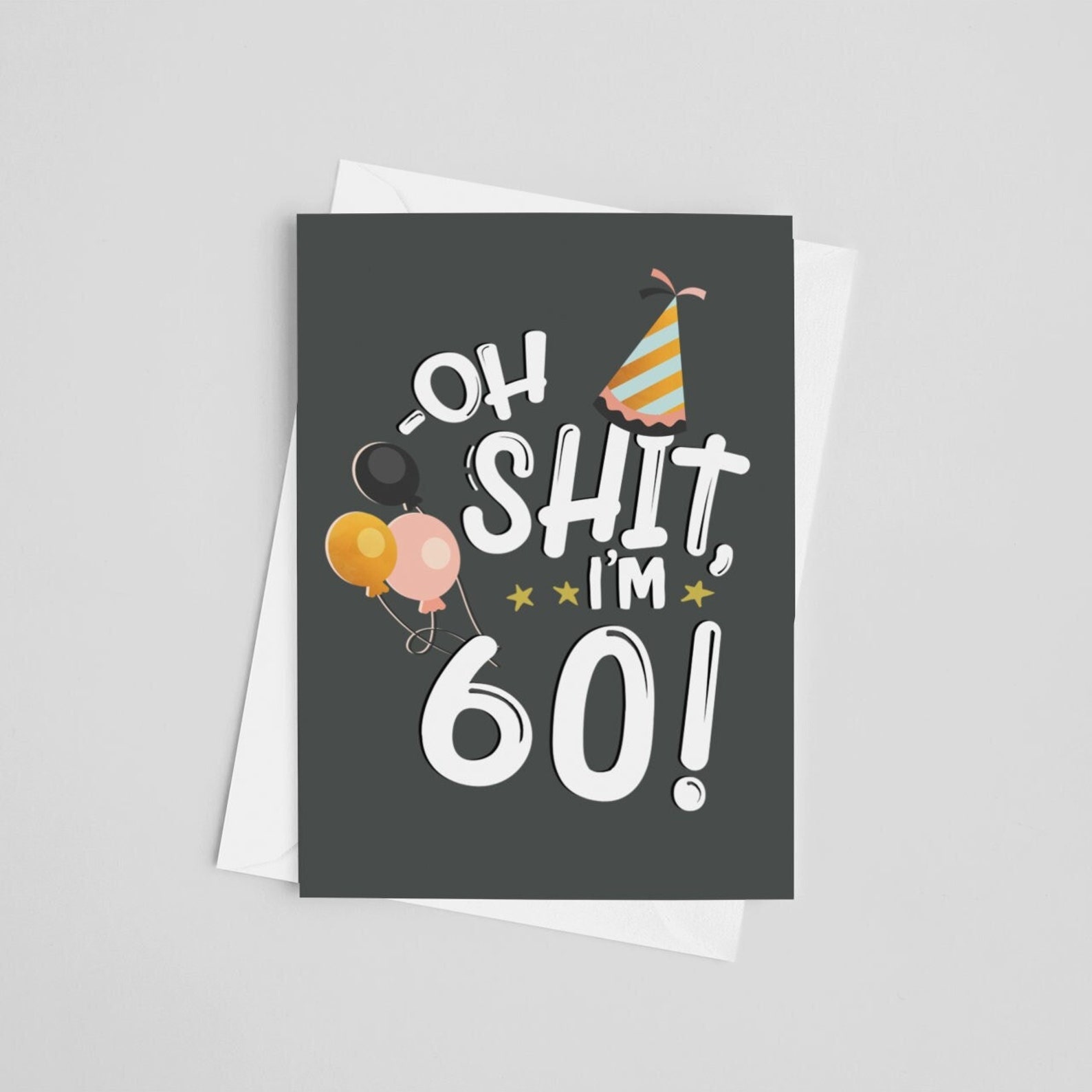 60th Birthday Card Funny 60th Birthday Card 60th Birthday Etsy