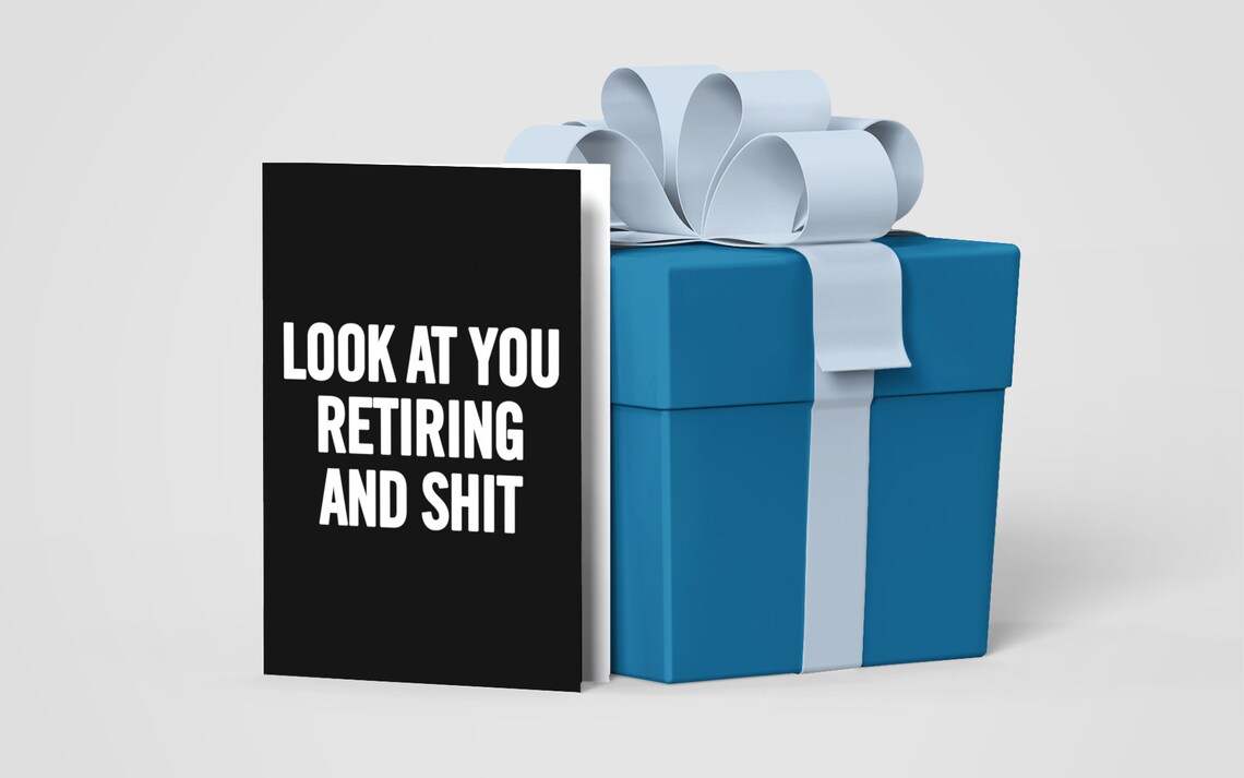 Retirement Card Funny Retirement Card Retirement Card for Etsy