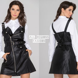 Abito in pelle di agnello da donna fatto a mano, abito in pelle, abito in pelle, abito in pelle completa da donna, abito in vera pelle, abito da festa