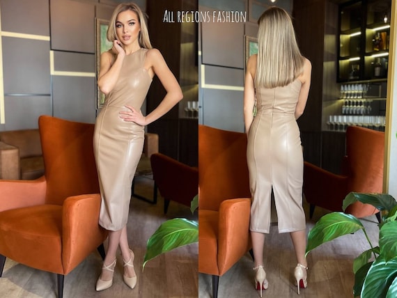 Lambskin dress deals