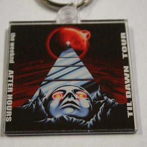 the Weeknd - After Hours Till Dawn Tour Keychain XO