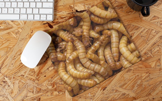Maggots Mouse Pad Office Accessory Fishing Gifts Funny desktop laptop  office computer pad PC IT stationery work desk