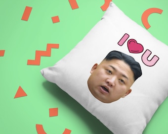 Je t'aime Kim Housse de coussin | Cadeaux drôles | Décoration de canapé | Nouveauté | Bureau | Cadeaux | Canapé | Décoration d'intérieur | Accueil | Bizarre | farce | Bâillons