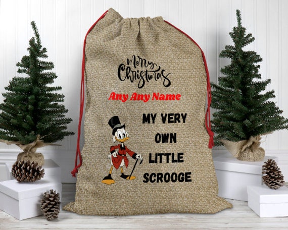 Burlap christmas santa sack Clearance
