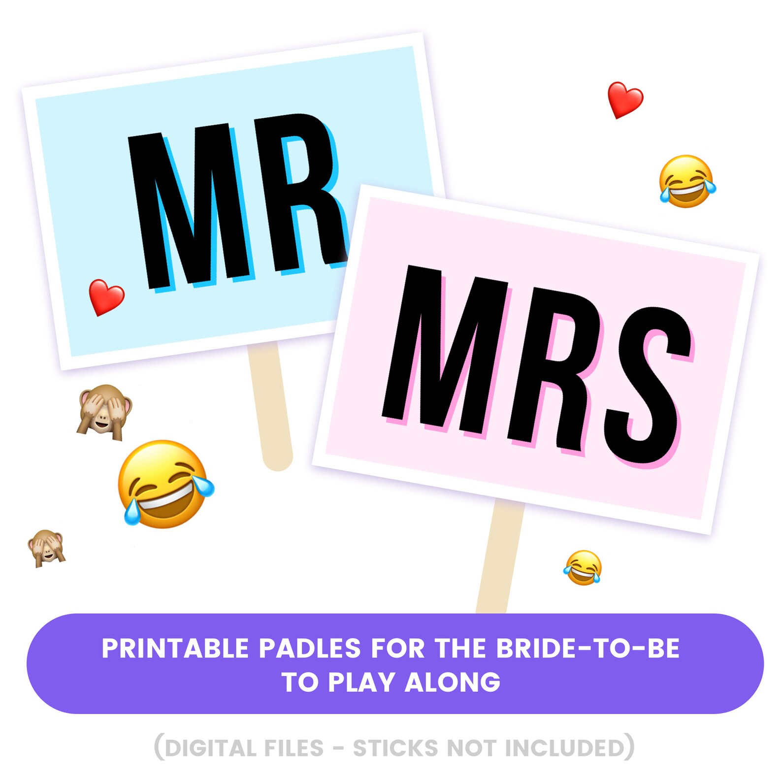 Mr & Mrs Hen Party Game He Said She Said Funny Bachelorette Party Game Fun Hen Do Love Island