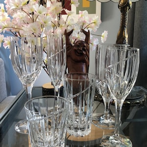 Uptown Northern Lights Crystal Glasses by Mikasa
