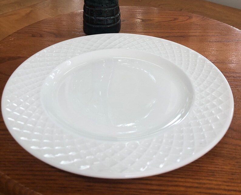 Trellis White by Mikasa Salad Plate Etsy