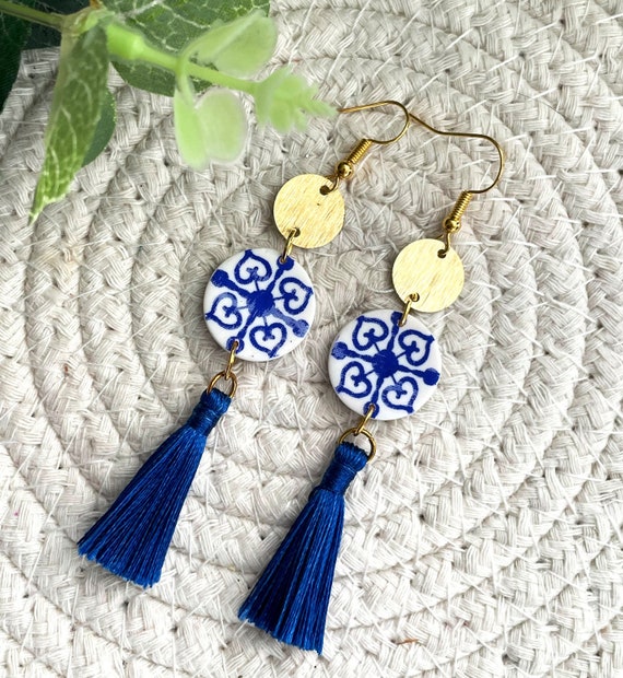 Etsy tassel earrings sale