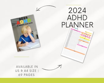 Ultimate ADHD Planner for Kids | Printable Checklist for ADHD Organization | Daily, Weekly & Monthly Schedules