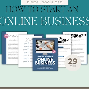 Online Business Startup Guide, Entrepreneur Book, E-commerce Tips, Small Business Handbook, Home Business Advice