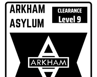 Arkham Asylum Security Badge