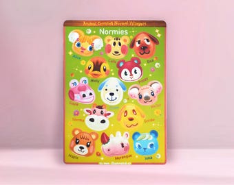 Animal Crossing Normal Villagers Waterproof Vinyl Sticker Sheet