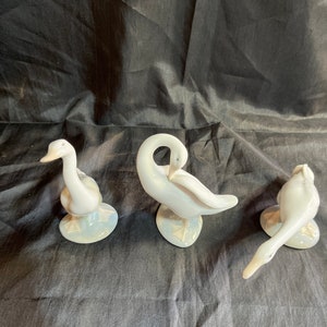 Set of 3 Lladro Geese