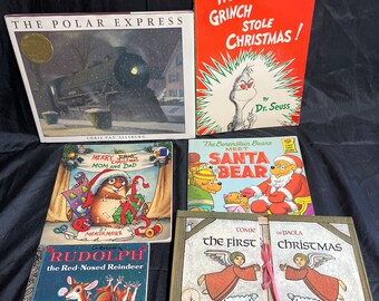 Set of 6 classic children's Christmas books.