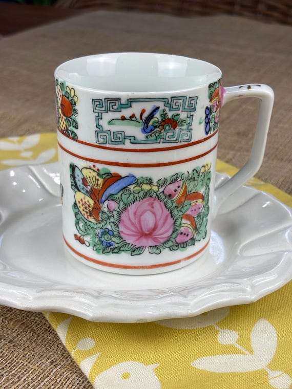 Rose Canton Porcelain Mug