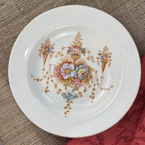 Crown Devon Fielding “Spring” Blushware Stoke on Trent 7.5” Soup Bowls