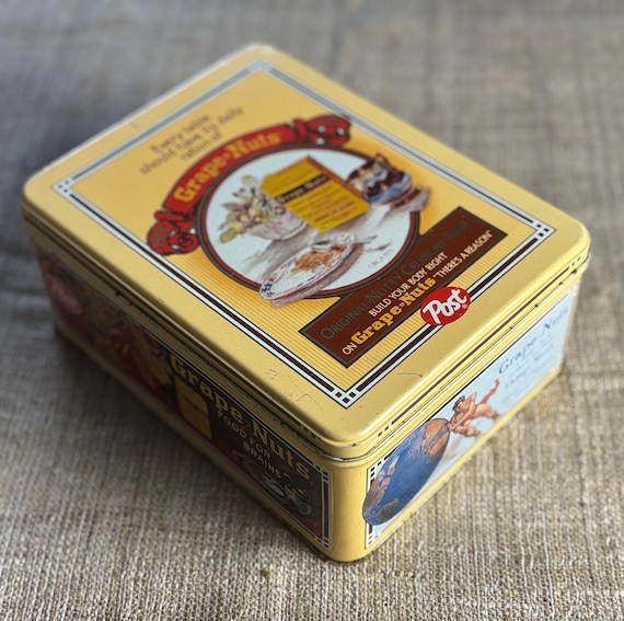 Vintage Post Grape Nuts Cereal Tin Box