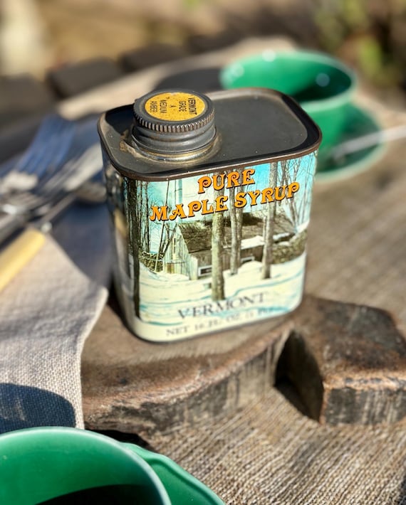 Vintage Vermont Pure Maple Syrup Tin