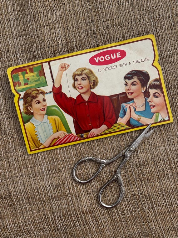 Vintage Vogue Sewing Needles Packet from the 1950’s