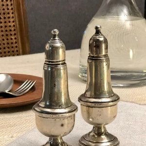 Empire Sterling Silver Weighted Salt and Pepper Shakers