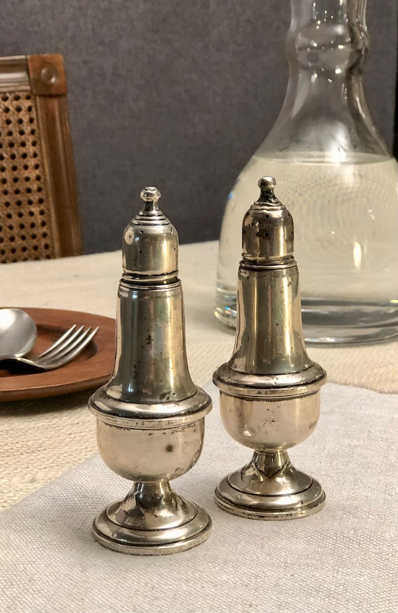 Empire Sterling Silver Weighted Salt and Pepper Shakers