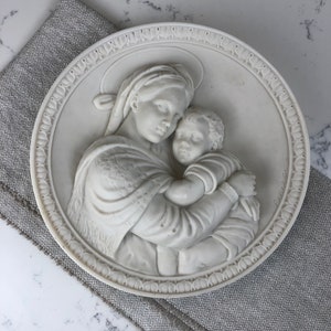 La Madonna Di Raffallio 3D Sculpture Wall Hanging Plate