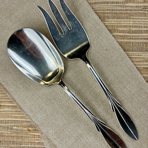 Wm. Rogers Mfg Co Silver Plate Serving Fork and Spoon