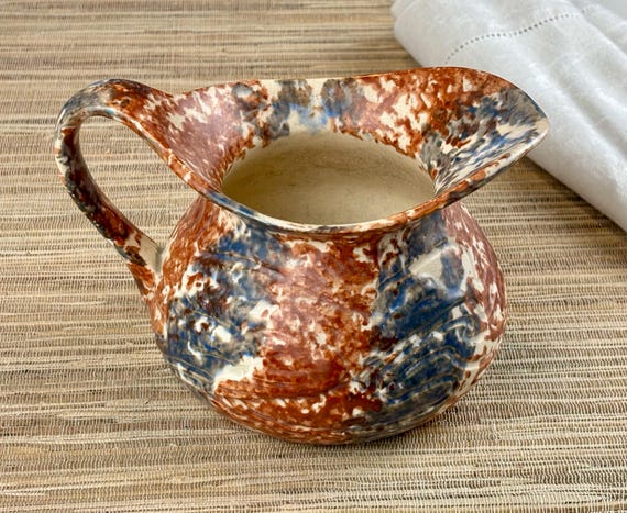 UPJOHN Sponged Glaze Milk Pitcher Creamer