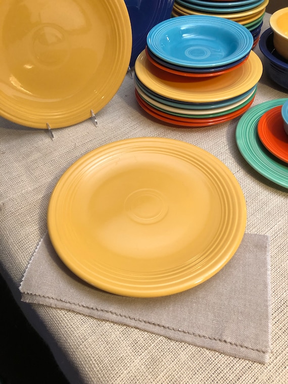 12.25” inch Fiesta Ware Yellow Chop Plate Round Platter
