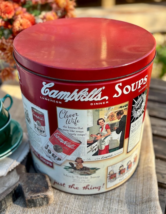 Vintage 1991 Campbell’s Soup Advertisement Tin (Popcorn Tin)