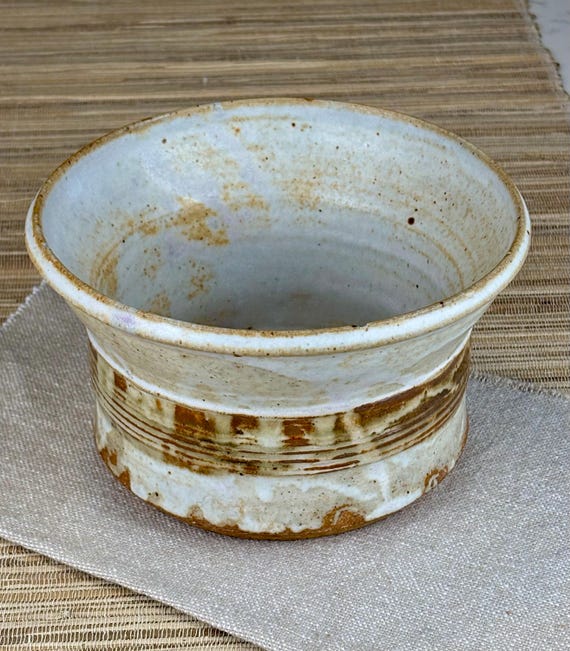 Midcentury Style Studio Pottery Stoneware Flower Pot