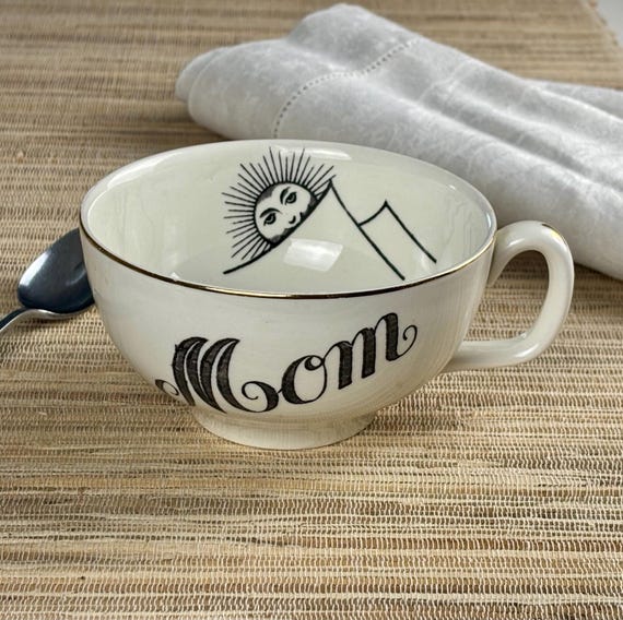 Ceramic Coffee Mug For Mom Vintage Mugs