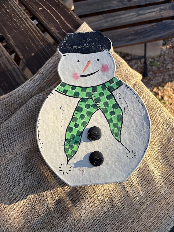 Vintage Snowman Decorative Gift Box.(1)