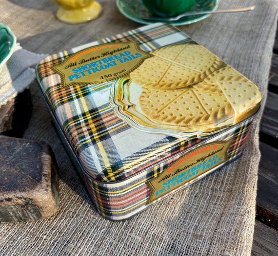 Vintage 1980’s Sainsbury’s Shortbread Cookie Tin (no cookies)