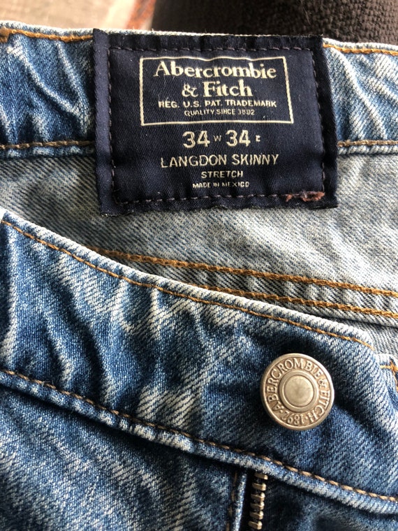 Acid Wash Stretch Langdon Skinny Jeans 
